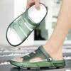 Sommersandaler og -tøfler for menn med tykk såler Jelly Two-wear strandsandaler