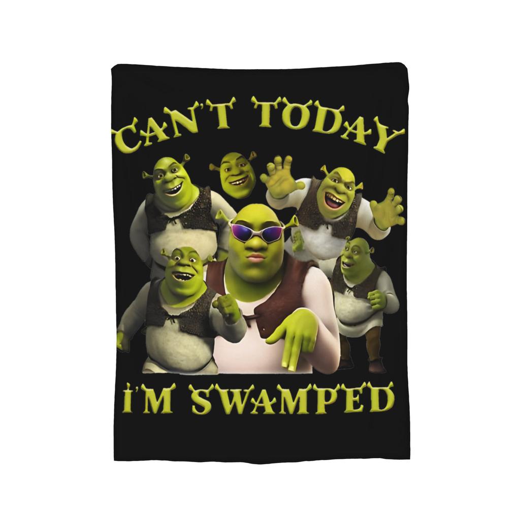 Funny  S-Shreks Pattern Blanket Cover  Plush Throw Blanket Summer Air Conditioning Decoration Ultra-Soft Warm Bedsprea,