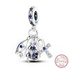 Original Charms Beads Pendants 925 Silver Classic Angel Cross Charm Fit Bracelets DIY Fashion Jewelry Making for Women