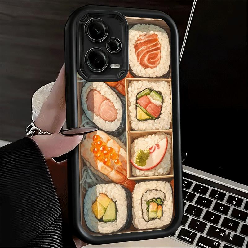 Phone Case for Xiaomi Redmi Note 15 14 13 Pro Plus Delicious Sushi Bento Shell 12S 11 11S 11T 5G 14S Soft Silicone Funda