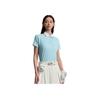 FILA Golf Series Sun Protection Knitted Sports Polo Shirt Women tops A11W535120F-LB