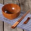 Japanese Wooden Rice Noodle Soup Bowl – Solid Jujube Wood Salad Bowl for Kids & Adults