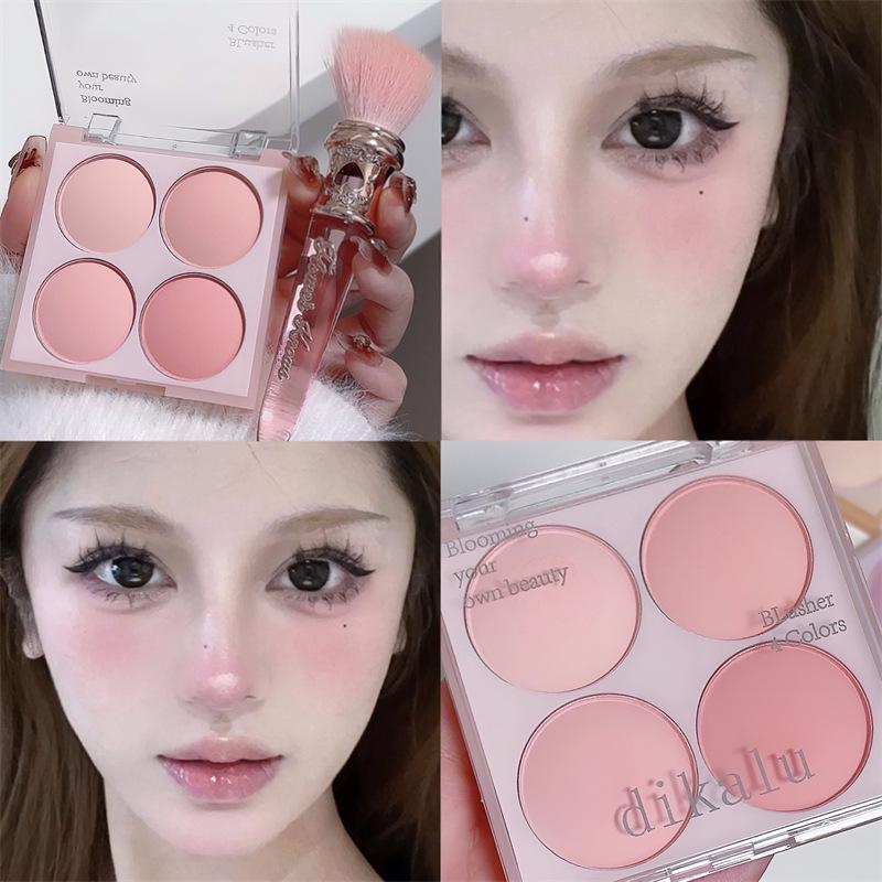 DIKALU Blush Palette - Ultra-Tender Cantaloupe, Matte Pink, Peach Nude