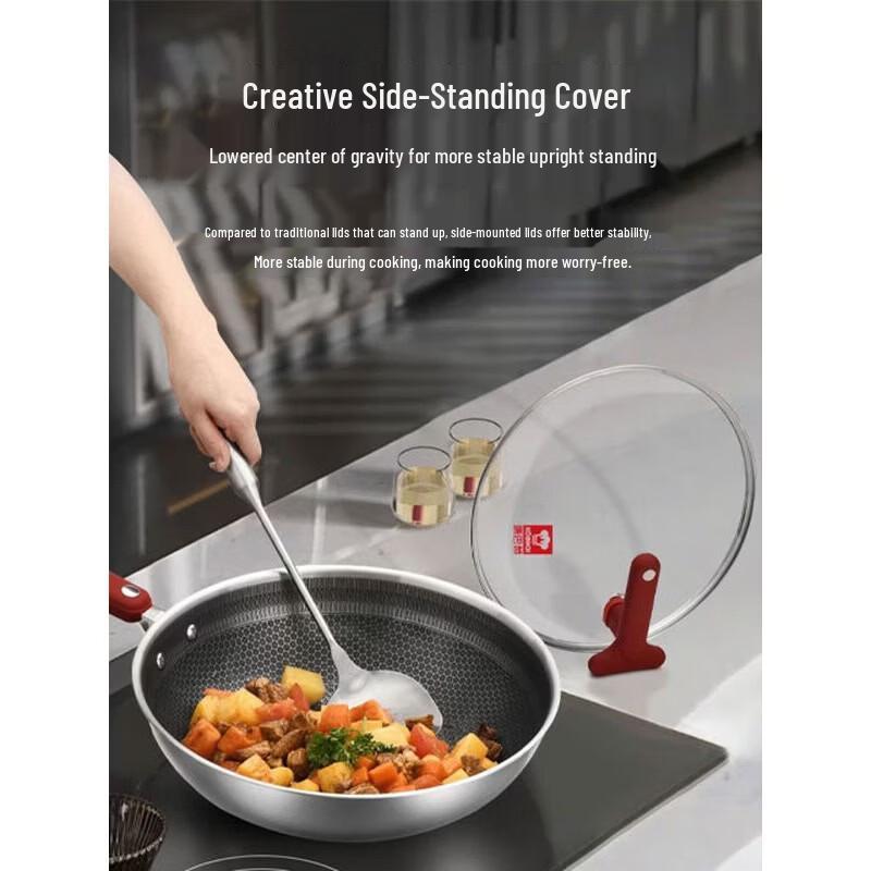 

KOBACH 32cm 304 Stainless Steel Non-stick Wok
