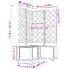 Garden Planter Set 3 Pcs Light Grey 80 X 80 X 143 Cm Plastic