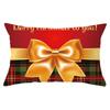 Christmas Simple Print Series Peach Skin Waist Pillowcase Home Sofa Pillowcase Office Pillowcase