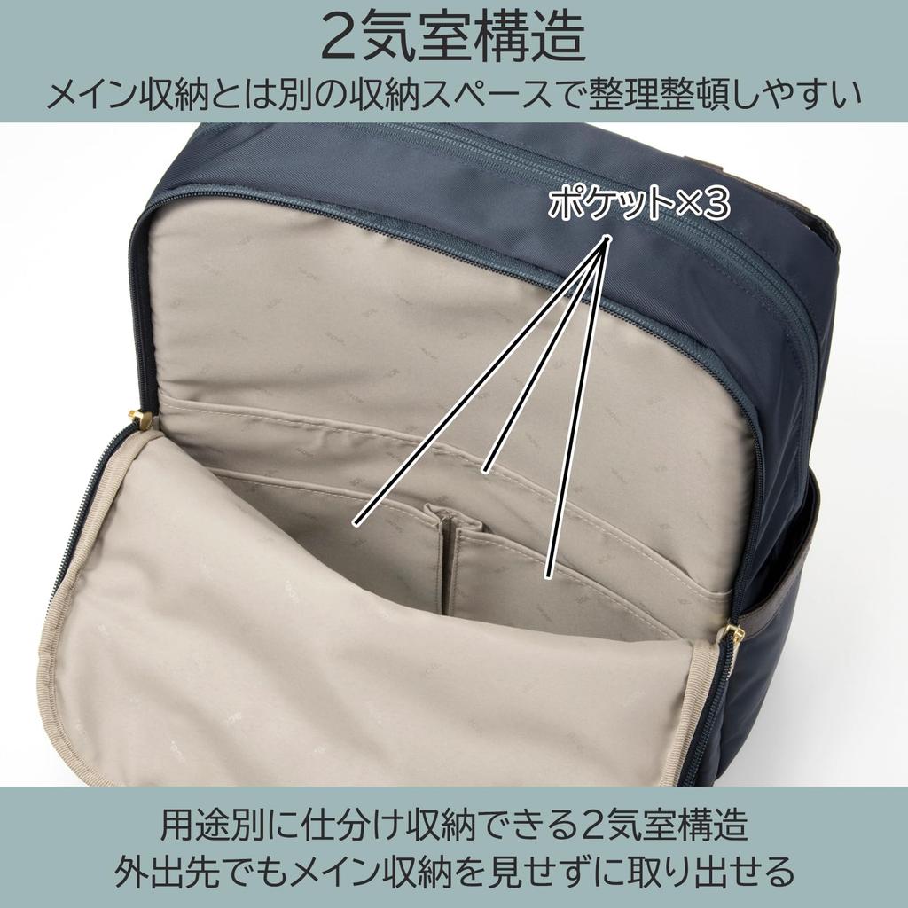 Ace Gene Vienna 3 Business Backpack, A4 Size, 14-inch PC Storage, No. 68705