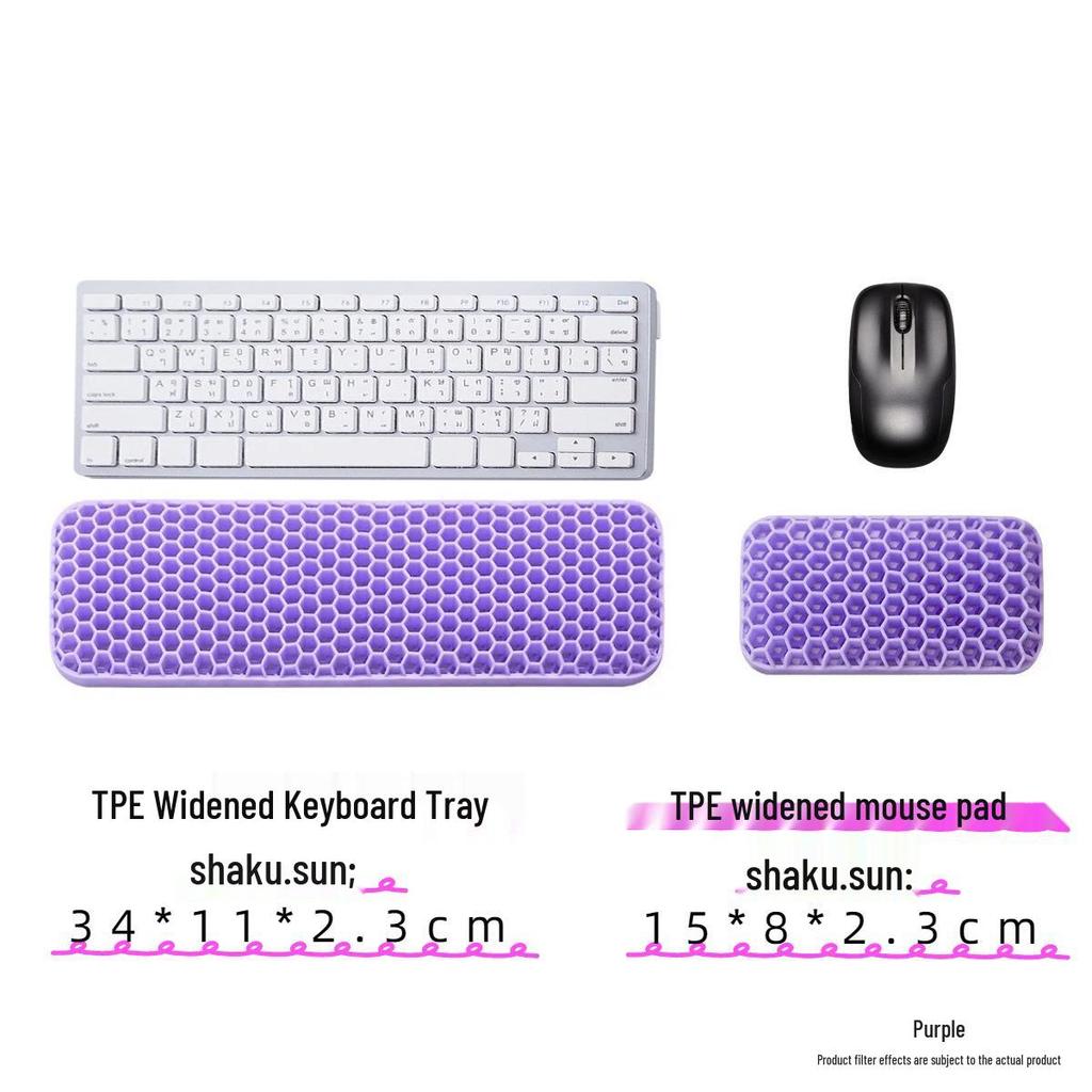 New Type Computer Keyboard & Mouse Pad with Soft, Non-Slip, Breathable Wrist Support