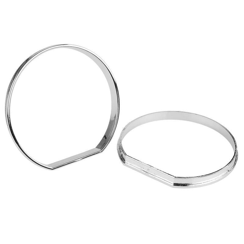 Silver Dashboard Trument Gauge Panel Ring Cover Trim Set Plastic Fit For BMW 3 Series E46 1999 2000 2001 2002 2003 2004 2005