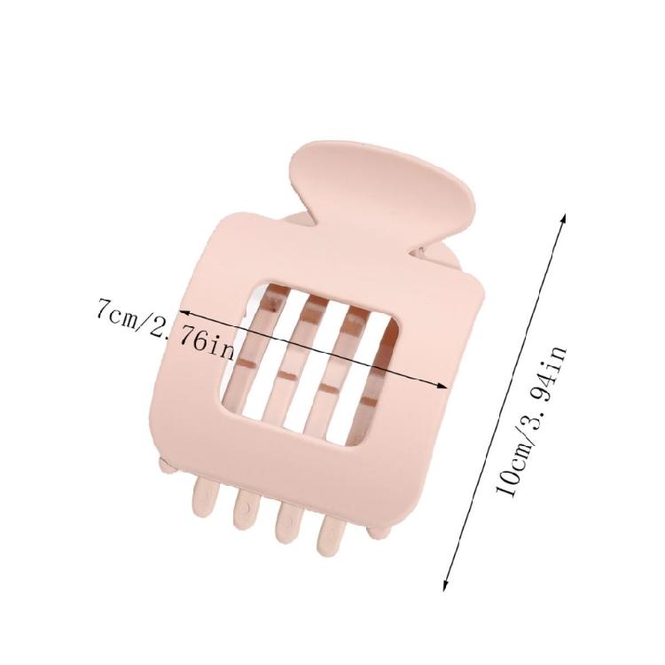 Unisex Square Hair Clip With Textured Detail Securely Grip Hair Claw For Teens Adults Nonslip Hair Accessory Compact