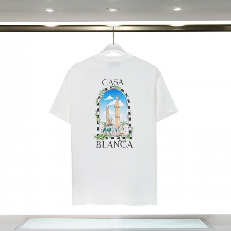 Unisex Cotton T-Shirt With Digital Print Letter Loose Fit Casual Wear