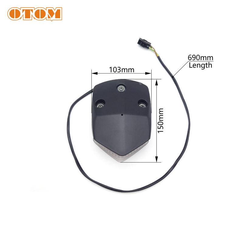 OTOM Motorcycle 2023 Tail Light Rear Fender LED Taillight Assembly Brake Warning License Plate Lamp For YAMAHA WR250F WR450F WR