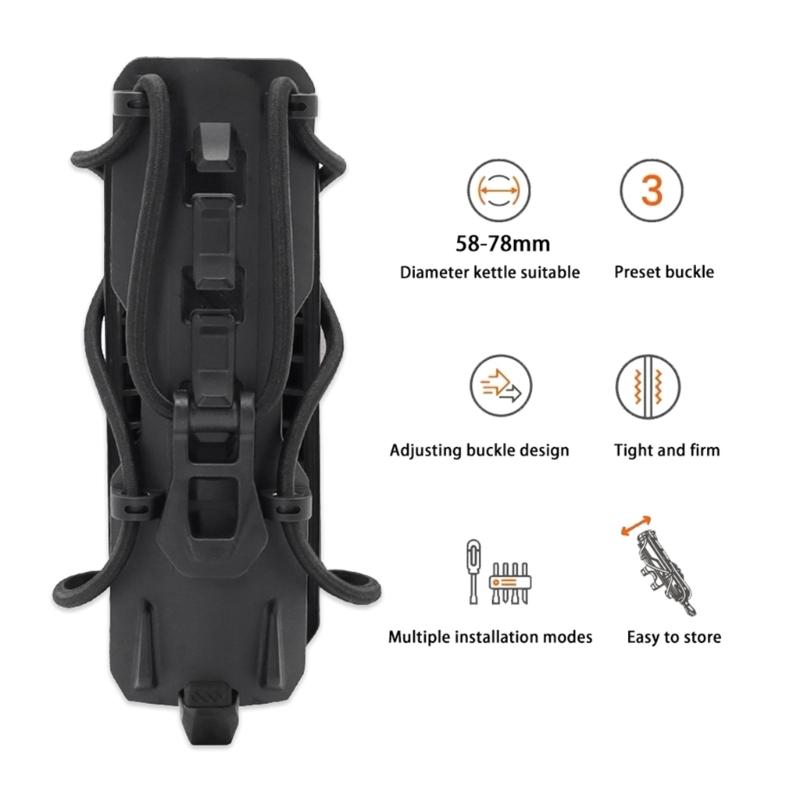 Bike Water Bottle Holder, Adjustable Motorcycles Bicycles Water Bottle Rack Cage for 58mm-78mm Kettles