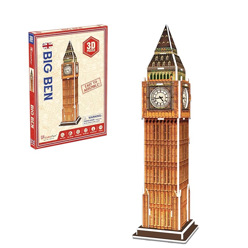 

cubic fan big ben mini model 3D puzzle paper Crafts S3015h child