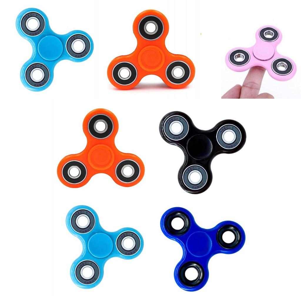 Elegant Wood Hand Spinner Tri Fidget Ceramic Ball Desk Toy For Stress Relief