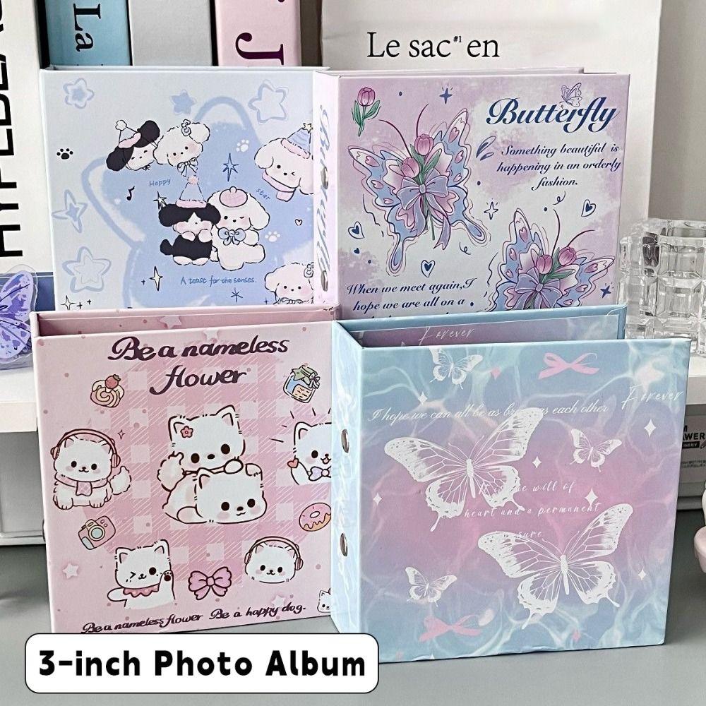 Butterfly/Puppy Design Photocard Collection Booklet Loose-leaf Photocard Holder Concert