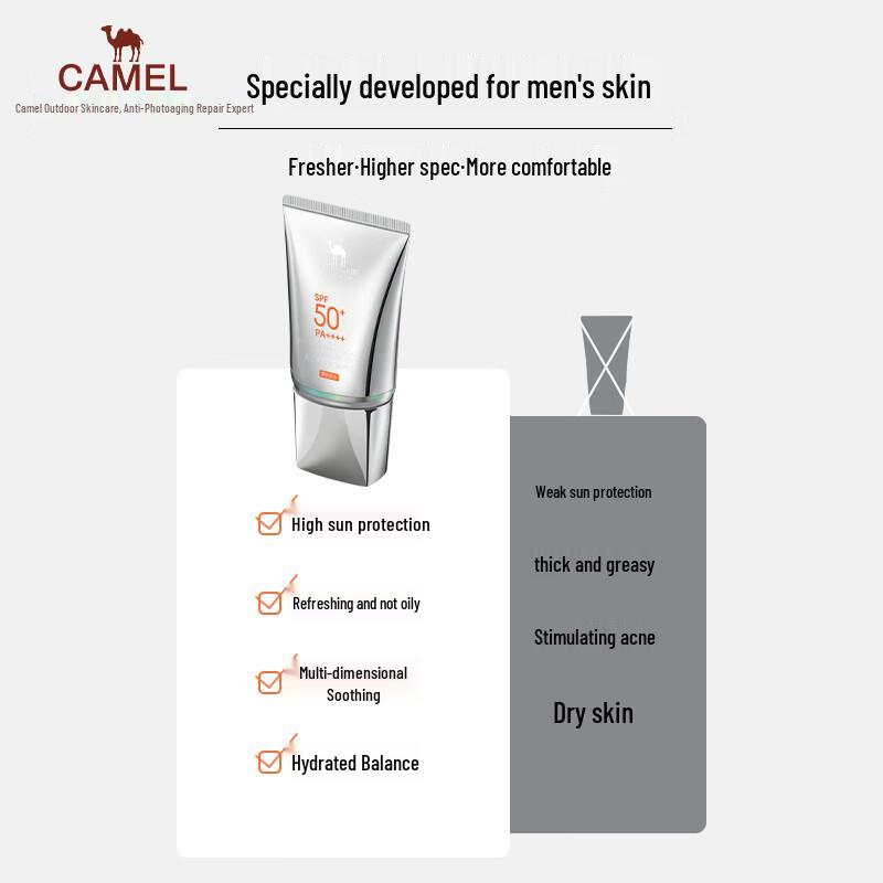 Camel Sun Treasure Men's Refreshing Physical Sunscreen