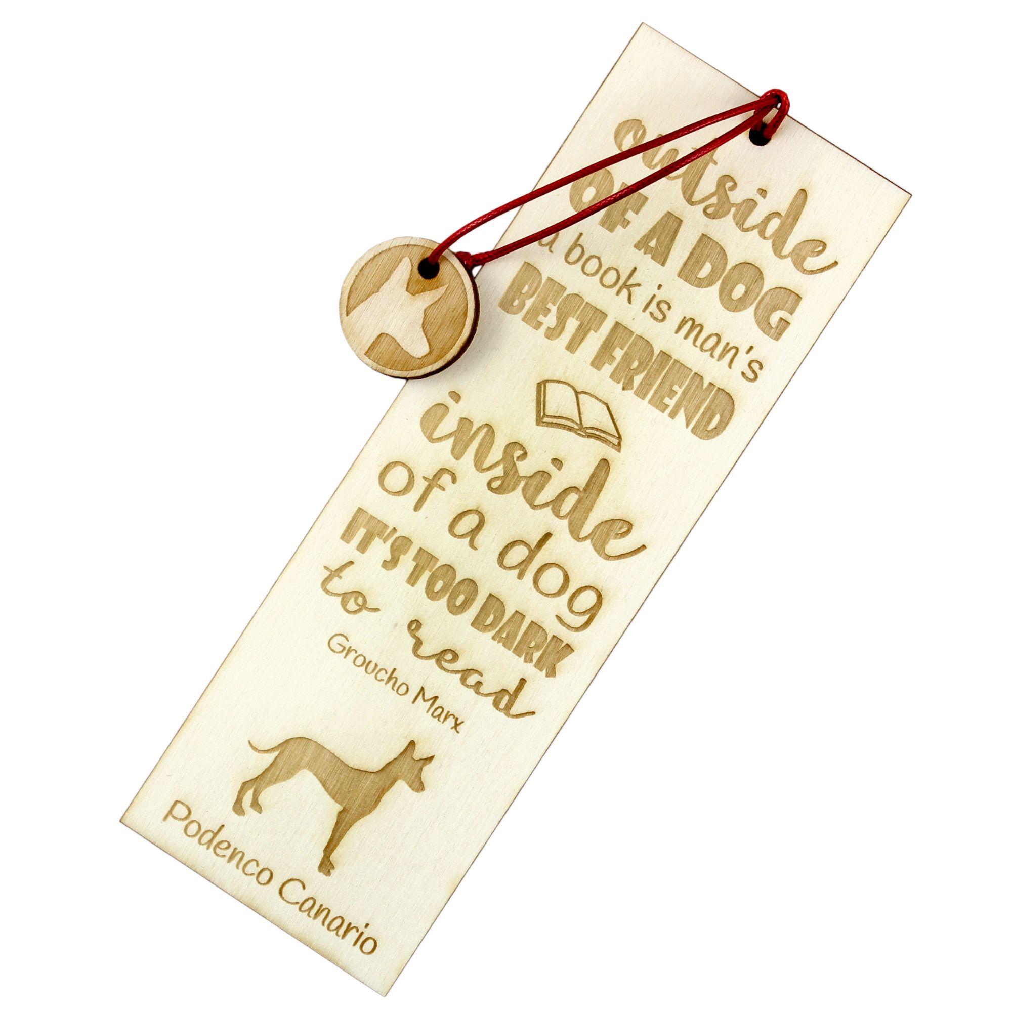 

Canarian Warren Hound, Podenco Canario - dog bookmark, personalized bookmark, gift for bookworm from Art-Dog brand