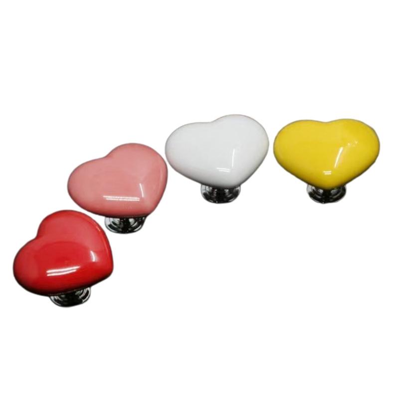 4PCS Toilet Press Button Heart Shaped Press Tank Push Buttons Creative Bathroom Accessory
