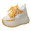 Fashion 11CM Women Chunky Sneakers Spring Autumn Breathable Casual Shoes Wedge Heels Platform Shoes Chaussures Femme Sports Dad Shoes