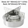 Ultralight Alcohol Stove With Support Stand Camping Stove Durable Spirit Burner Stove  Hiking