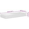 VidaXL Matelas en Mousse Moyennement Doux, Matelas de Lit Simple, Matelas Double Face, Meuble de Chambre à Coucher 373003