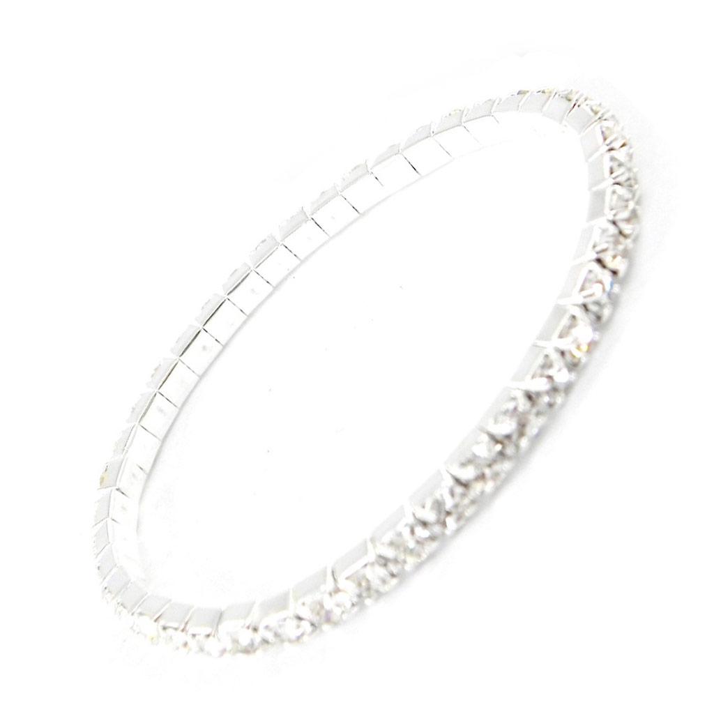 Les Trésors De Lily [G6577] - Bracelet strass élastique 'Sissi' 1 rang - 4 mm