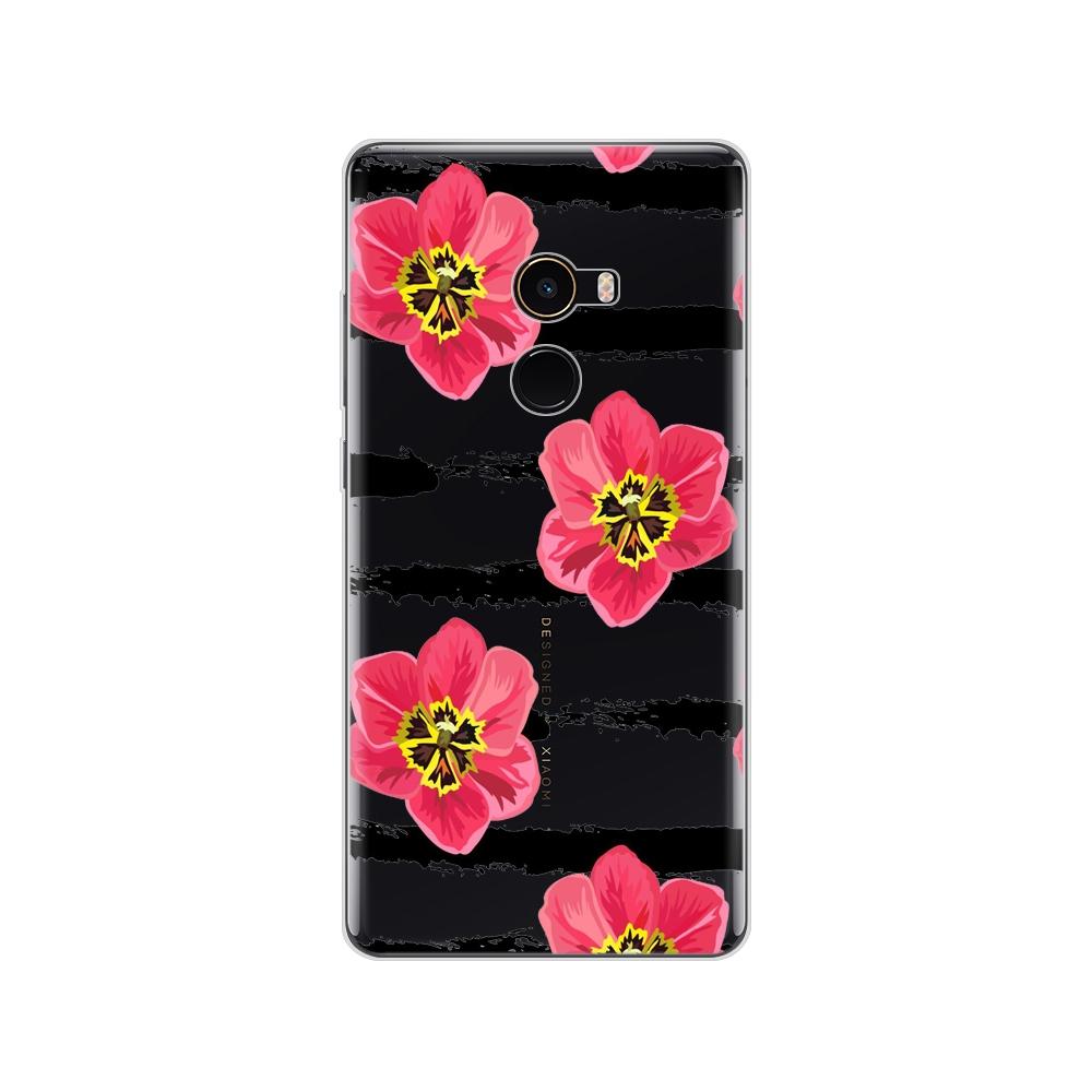 Pouzdro pro Xiaomi Mix 2 Soft Silicon TPU Pouzdro pro Xiaomi Mi Mix 2 Mix2 Zadní kryt Ochranný zadní kryt Transparentní Coque Shell