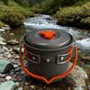 1.4L Aluminum Alloy Camping Pot with Heat Resistant Handle Cooking Pot Suitable for Outdoor Cooking Activity Use