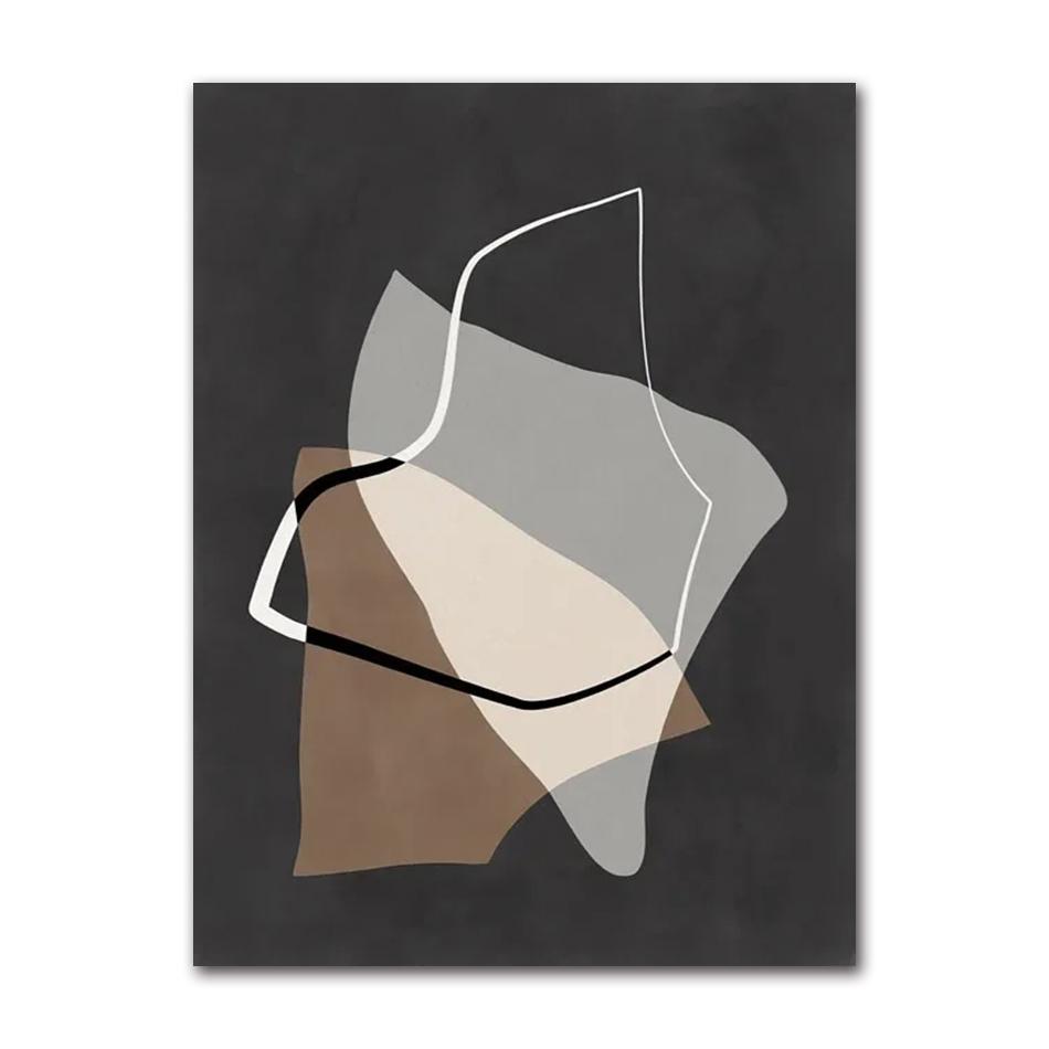 Abstract Vintage Line Geometric Posters And Prints Canvas Painting Modern Nordic Wall Art Pictures Living Room Home Decor