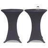 VidaXL Stretch Table Cover 80 Cm 2 Pcs Anthracite