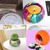 WTEMPO Pumpkin Jar Resin Molds Halloween Storage Box Silicone Molds DIY Epoxy Casting Mold with Lid Mold Candle Holder Item Container Making Molds