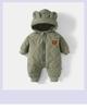 Baby Winter Jumpsuit: Warm Fleece-Lined Outerwear for Boys & Girls