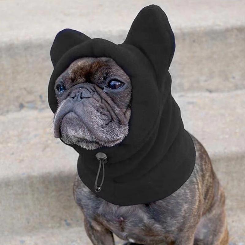 Pet Hat Fleece Adjustable Dog Warm Hat Windbreak Thickened Ears Hoodie for Cat Small Animal Medium To Large Dog Pets Hiking