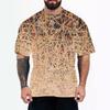 Summer 3D Printed Cartoon Anime Loose Men's Short Sleeved T-shirt