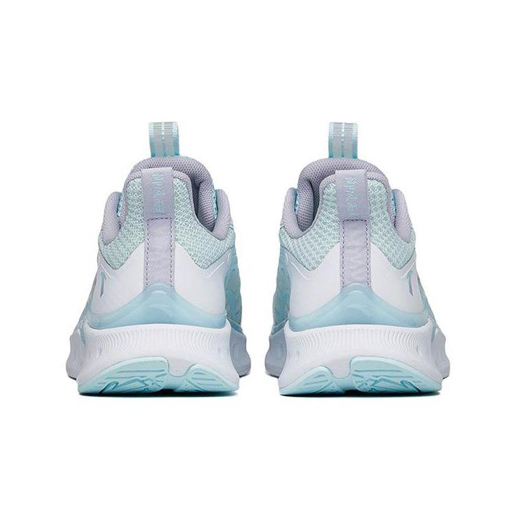 Anta Wind Chaser 4.0 Resilient Cushioning Breathable Durable Non-Slip Low-Top Kids Running Shoes Kids Running Shoes White Purple Gray 322225516-2