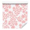 Wallpaper Flowers Coral and White, Coral Background for Living Room and Bedroom 50x1000