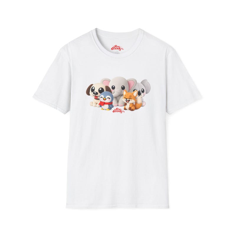 Cute Animal Squad T-Shirt | Elephant Puppy Penguin Fox Tee 160