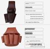 Japanese Genuine Cowhide Pliers Sheath: Five, Three, Two, and Single-Pocket Sets for Electricians