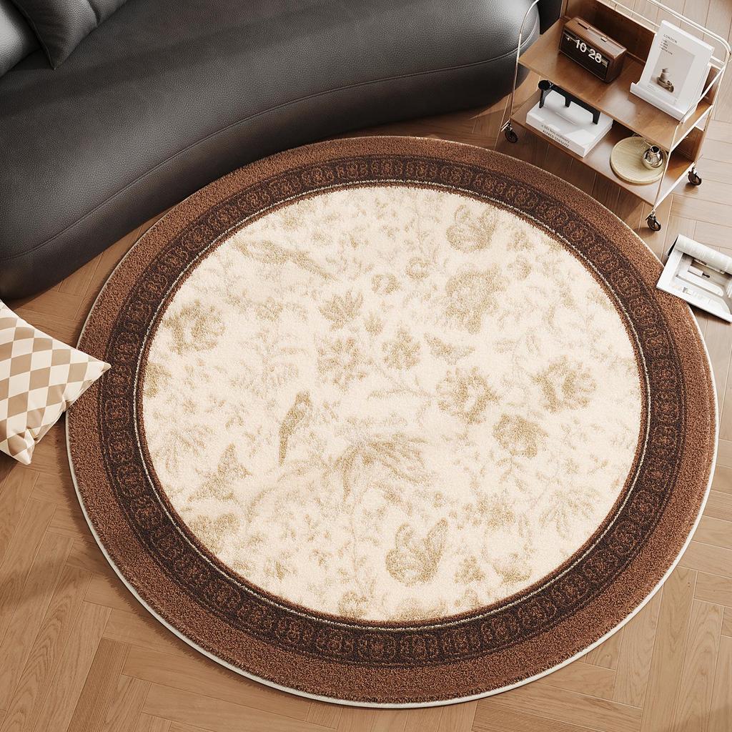 American Style Imitation Cashmere Rug: Dirt-Resistant, Non-Slip, Easy-Care Carpet for Living Room & Bedroom