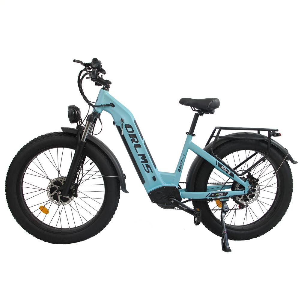 Bicicletă electrică ORLMS MN-6 cu motor dublu, Baterie 52V 23Ah, Frâne cu disc hidraulice