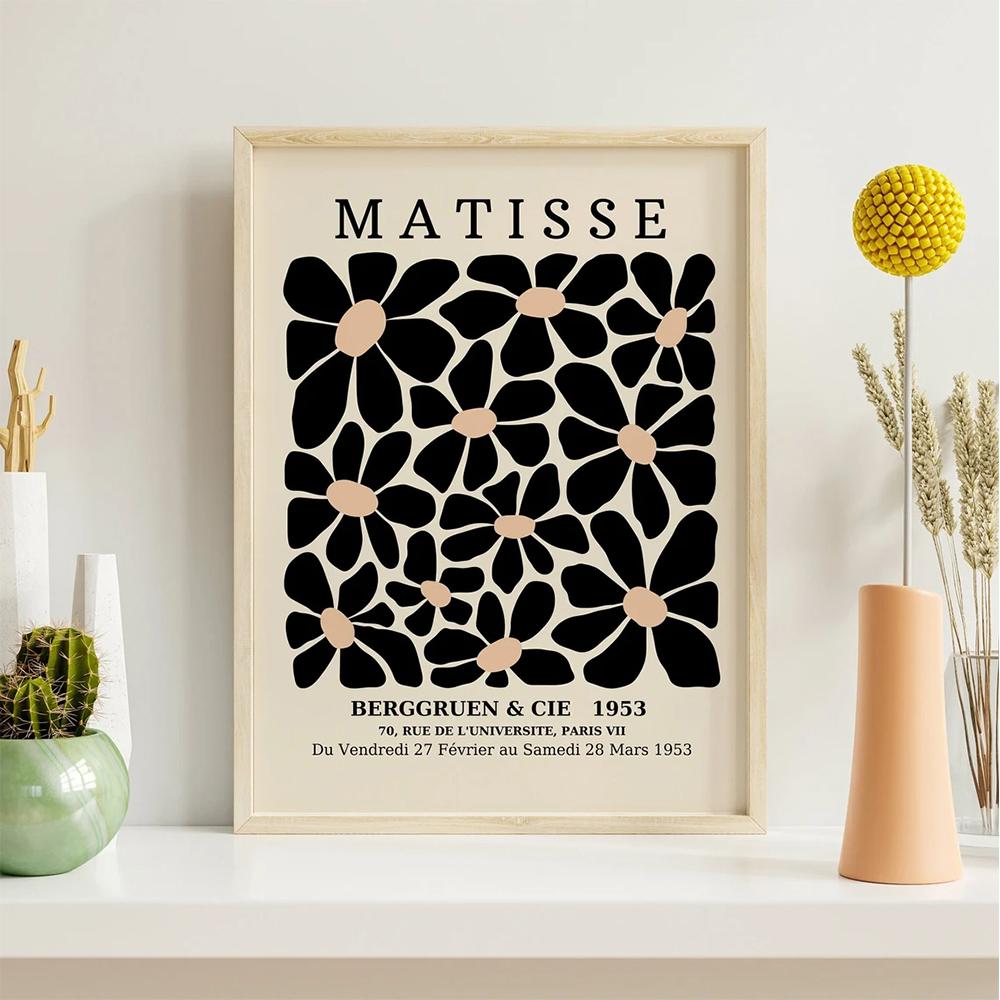 

Модная галерейная стена Выставка Матисс Пикассо Музей Баухаус Настенное искусство Холст Живопись Постеры Для Гостиной Домашний декор 50x70cm Unframed