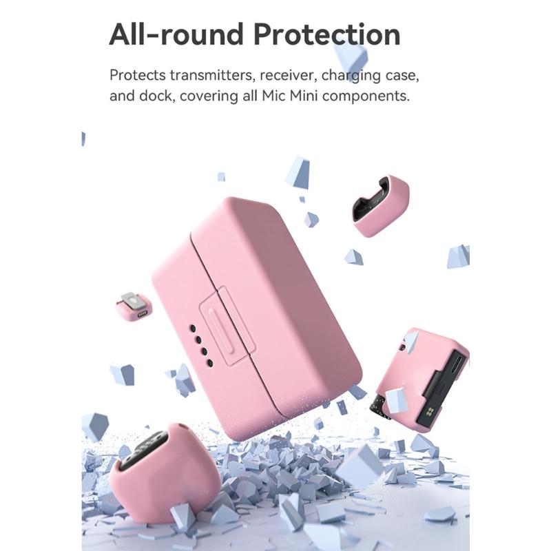 Lightweight Dustproof Silicone Protector Replacement for Mic Mini Charging Case Transmitter Receiver Protective Cover