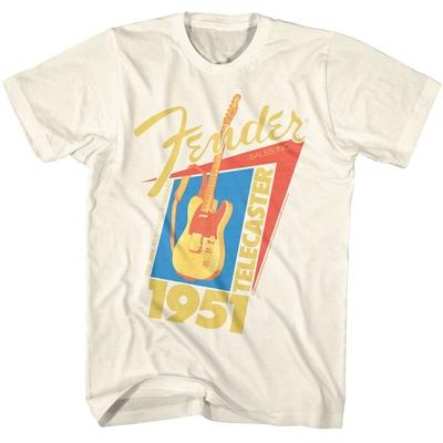 Fender Telecaster 51 Natur Musik T-Shirt