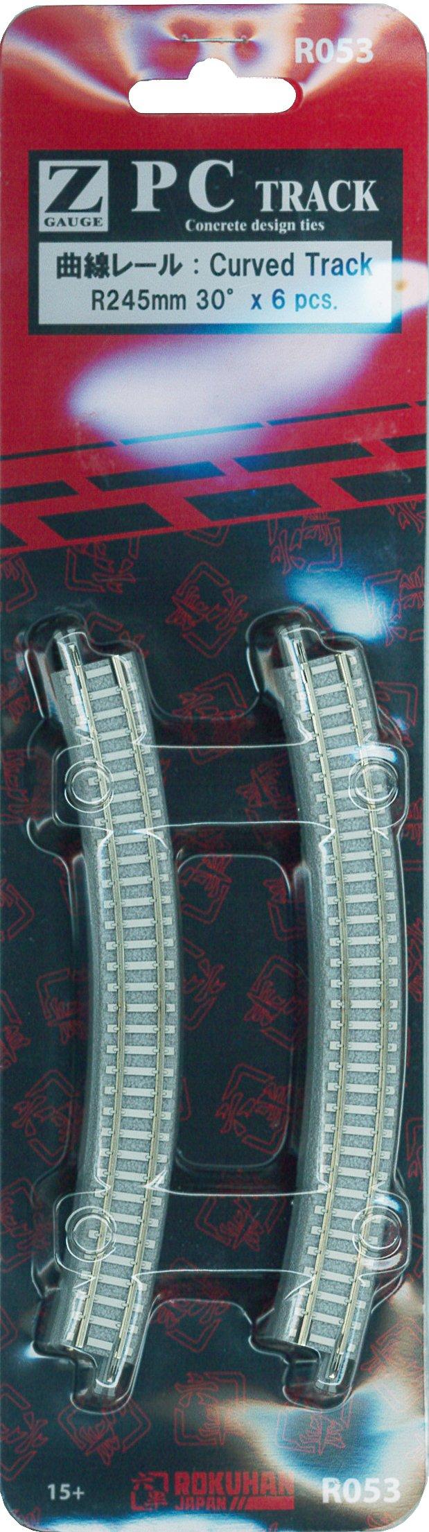 

Rokuhan Z gauge R053 PC трек изогнутые рельсовые детали R245-30°6