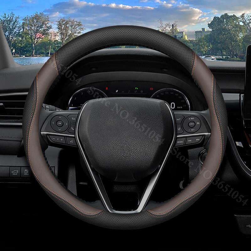 Pohodlný kožený potah na volant do auta Ultratenký protiskluzový obal na rukojeť auta pro Toyota RAV4 RAV-4 2019-2026