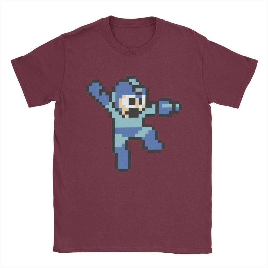 Megaman Jump'n Shoot T Shirts Men 100% Cotton Novelty T-Shirts Round Collar Tee Shirt Short Sleeve Tops Plus Size