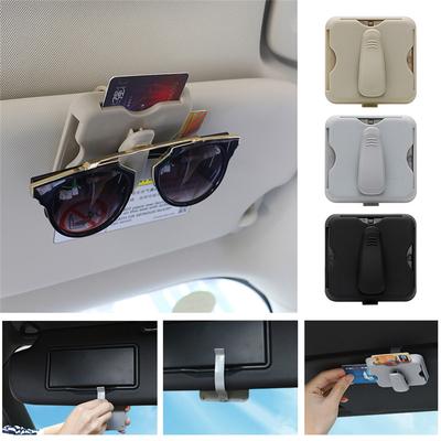Car Sun Visor Clip Case Sunglasses Holder Card Clip Car Organizer Universal Interior Accessories