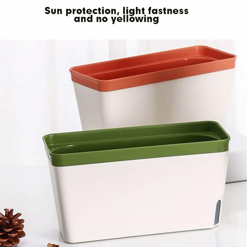 Rectangular Planter Flower Decorative Garden Planter Garden Plant Pot Indoor Plants Flowers Planter Decorative Planter