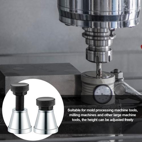 Gisafai 2-Piece Adjustable Screw Jack Range 2.65"-3.97", Heavy-Duty Screw Machinist Jack Stands, 5 Ton Capacity, for Large Milling, Leveling, and Die